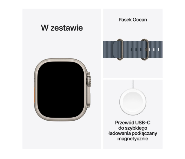 APPLE Watch Ultra 3 Naturalny Tytan/Niebieski Pasek 5G - 1362448 - zdjęcie 7